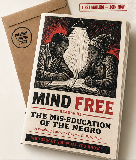 Mind Free Reader 01 with its mailing envelope